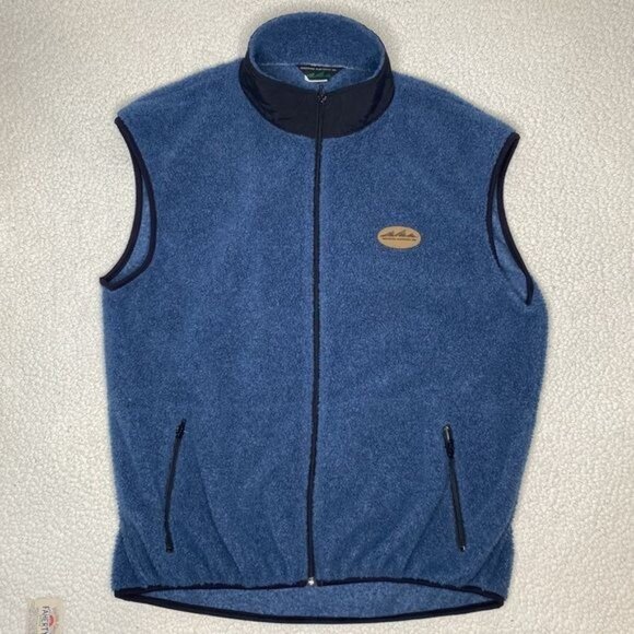 Vintage Wasatch Clothing Co. Blue Deep Pile Vest: Size Extra Large - Picture 1 of 12